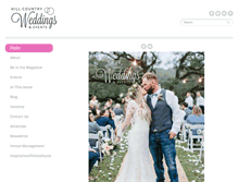 Tablet Screenshot of hillcountryweddingsmagazine.com